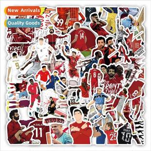 50 new sports soccer ball players graffiti stickers decorati