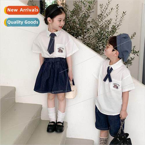 Childrens suit 2023 summer boys and girls Korean  of the col