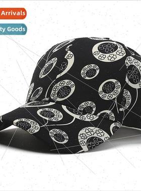 New graffiti baseball cap female outdoor outing sunscreen su