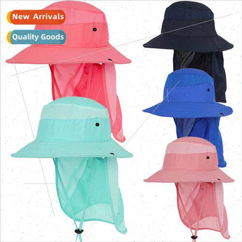 Outdoor sun hat childrens summer new fishermans hat neck pro