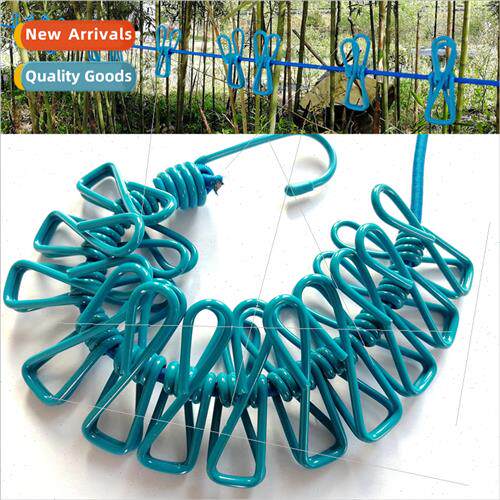 Outdoor clothespin travel elastic camping portable windproof