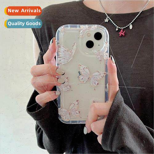 适用 Apple 14Pro Korean  cute butterfly xr phone case iphone