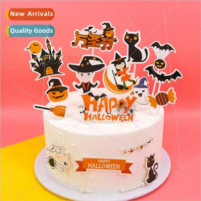 Halloween cake decorations small inserts ornaments insert ca