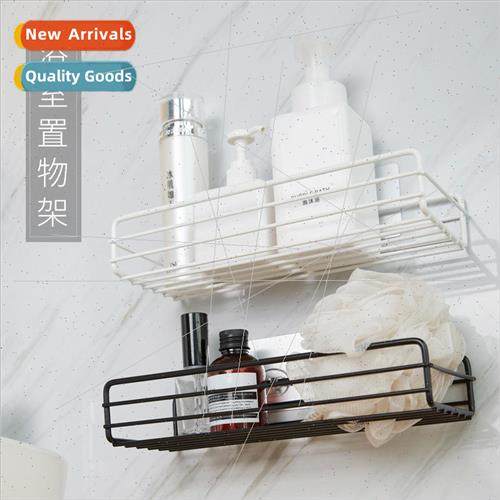 No-hole kitchen iron shelves toilet hanging basket storage r
