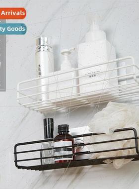 No-hole kitchen iron shelves toilet hanging basket storage r