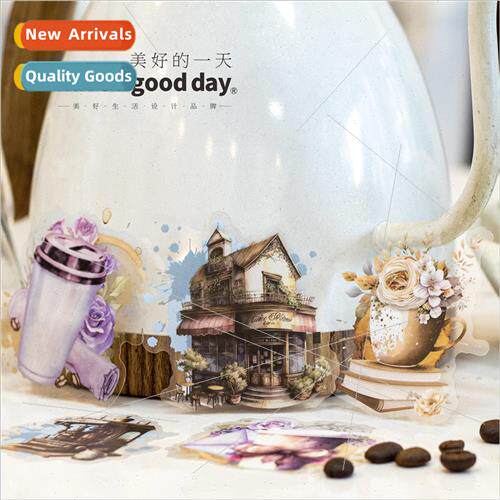 Day PET Sticker Pack Romantic Cafe Series Retro Coffee Theme