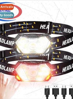 Bicycle headlamp Battery model 9LED plastic headwear headlam