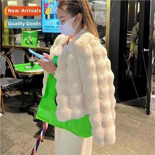 fall fur lamb short thickened 2022 female coat velvet Mink