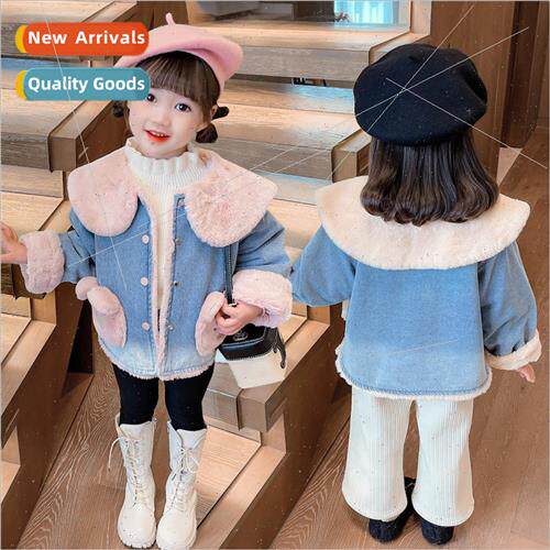 2023 new childrens clothing girls padded jacket fall and win