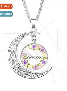 Dream Faith Hope Faith Time Gemstone Alloy Necklace Courage