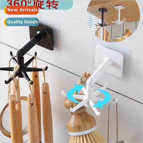Multifunctional spoon spatula organizer shelf swivel hook wa