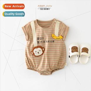 cotton boy casual Newborn ass onesie package cloth baby