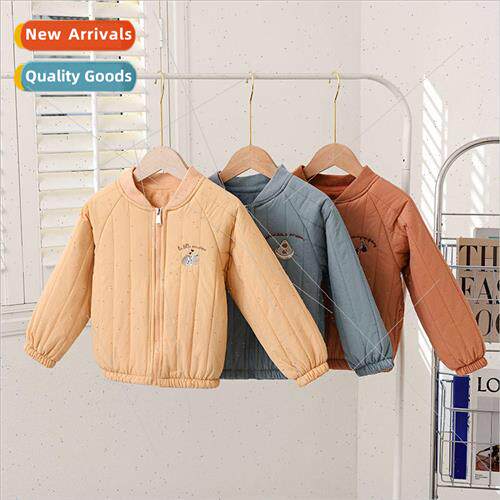 Childrens new flight jacket ins boys cotton clothes baby pad