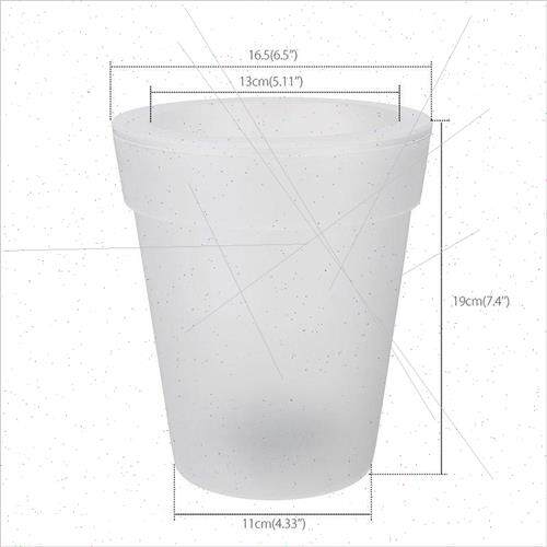 Solar light-emitting flower pots safe and environmentally fr