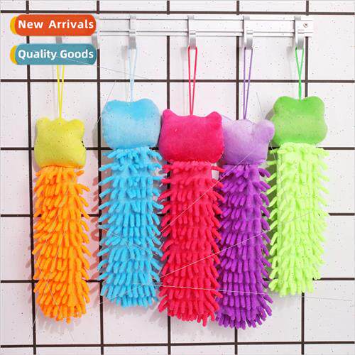 ille Hanging Hand Towel Cartoon Animal Head Dish Wash Towel