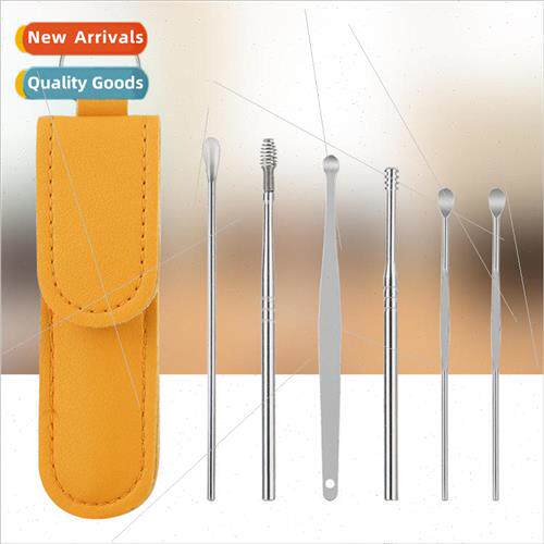 Leatherette spiral ear scooper ear digging artifact ear scoo