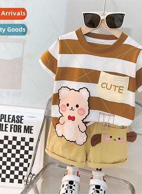 Korean  of the childrens clothing new summer boys cartoon sh