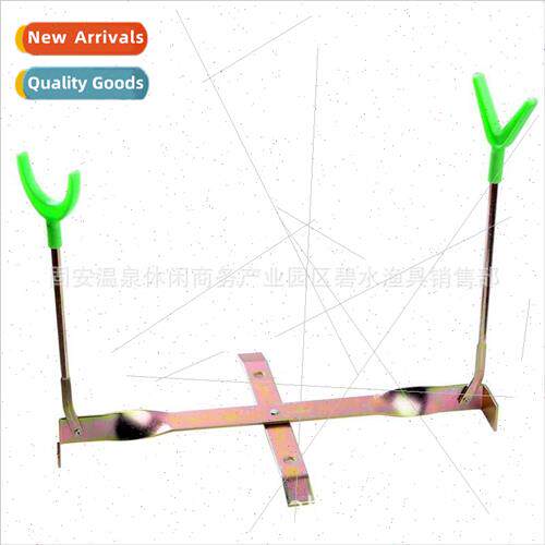 New Ice Fishing Bracket Foldable Double Head Bracket Metal I
