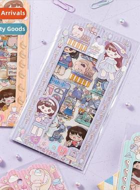 Cute girl Bellas daily pvc waterproof stickers diy diary dec