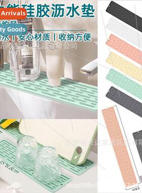 New 55*8.8cm silicone draining mat 35*8.8 kitchen desktop ba