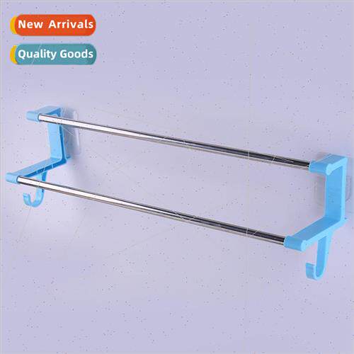 No-hole -tracking stick suction cup stainless steel towel ra