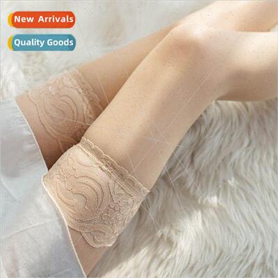 Lace lace stockings Japanese white stockings lace lace knee-