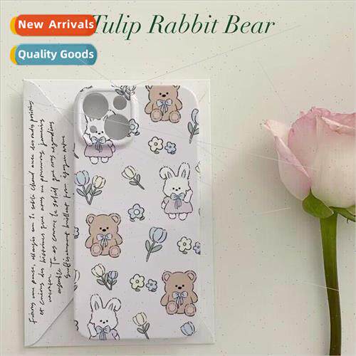 Feline Case Cute Flower Rabbit Bear iPhone 14 Fresh 12promax