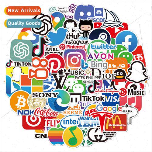 logo stickers 100 new laptop tablet cell phone waterproof lu