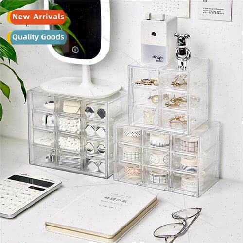 Transparent nine-pocket six-pocket dustproof drawer organize