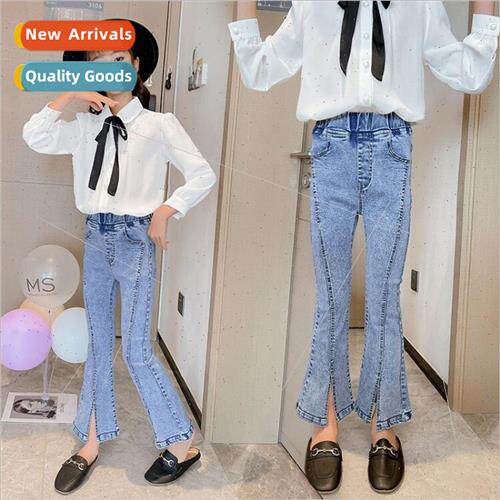 Girls jeans fall  middle and large children 适用eign 2022 ne