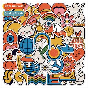 graffiti stickers can decorated hippie luggag cartoon