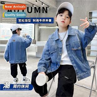 spring and new Boys childrens 2023 handsome clothi fall