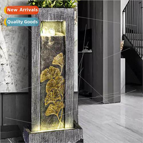 ving room running water wall decorations TV cabinet decorati