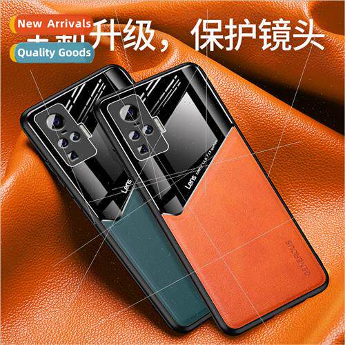 适用 VIVOX50pro+ cell phone case Y70S fine hole leather patt