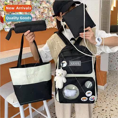 Large capacity collision color shoulder bag new Korean multi