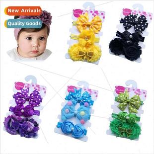 New baby butterfly three-piece hairband popular childrens ha