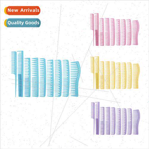 Hair Styling Combs Set of 9 Smooth Hair Combs Styling Combs