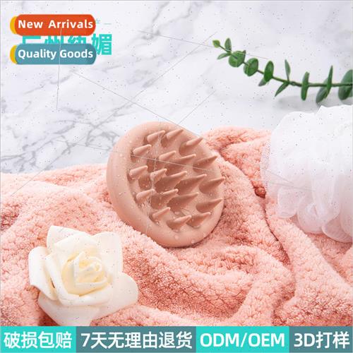 TPE round shampoo comb scalp cleaning massage shampoo comb m