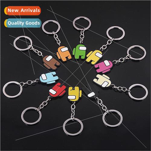 among us space werewolf kill keychain game  metal pendant fi