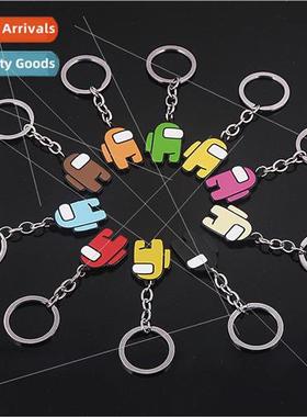 among us space werewolf kill keychain game  metal pendant fi