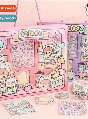 soft cute DuoDuo gift box handbook set notebook notepad hand