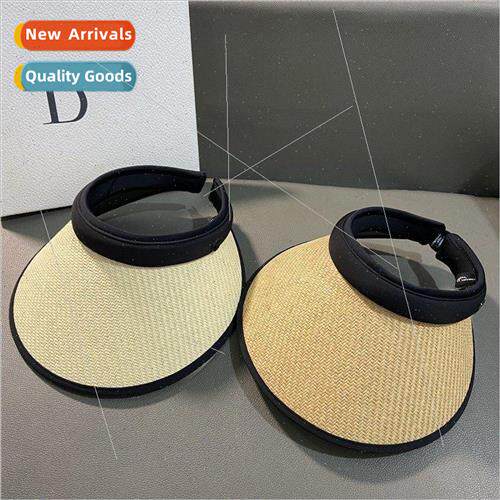 Japan sunscreen hollow top hat female summer sunshade toples