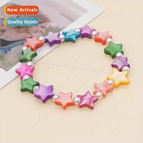 ins wind fashion imitation pearl hundred with colorful natur