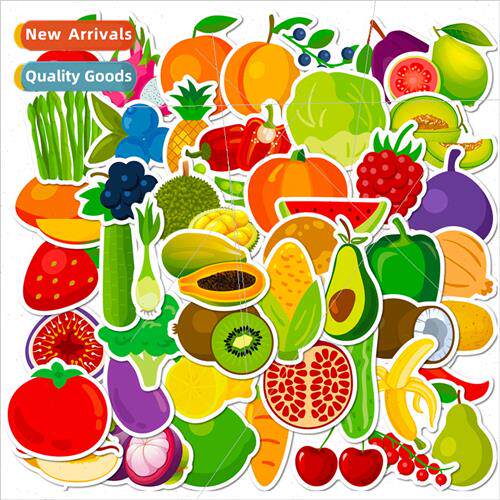 50 cartoon fruit and vegetable stickers new cartoon children