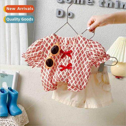 Childrens suit Korean  of the summer girls short-sleeved pri