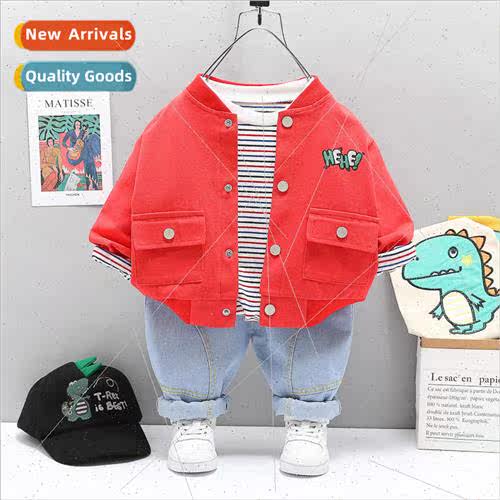 2023 spring new pants suit Korean  of the fall cartoon anima