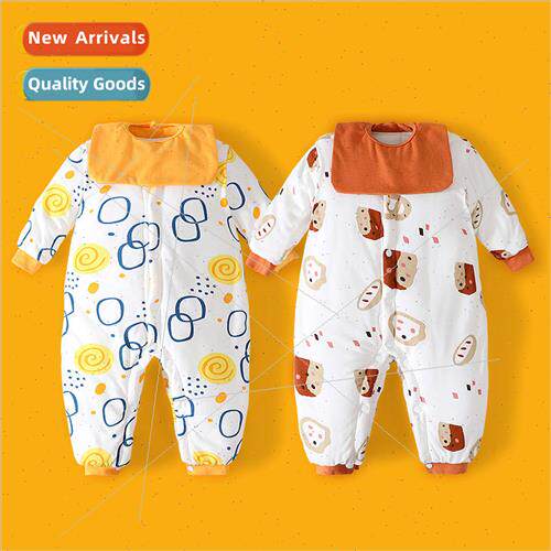 Baby cotton clothes winter jumpsuit thickened fall and winte
