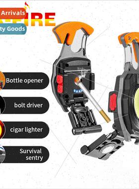 Outdoor mini key light flashlight portable window breaker ha