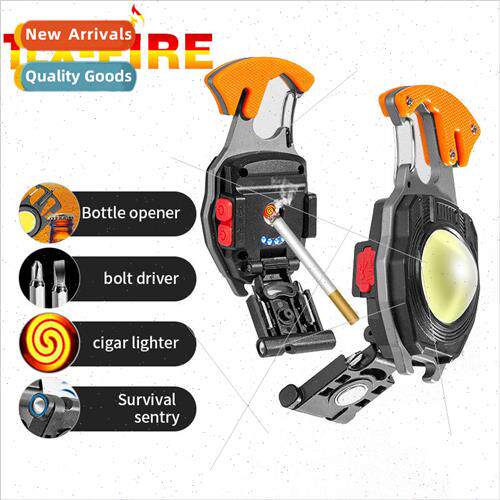 Outdoor mini key light flashlight portable window breaker ha
