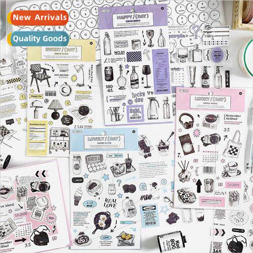 Trivia love series stickers ins Korean daily life diy handbo